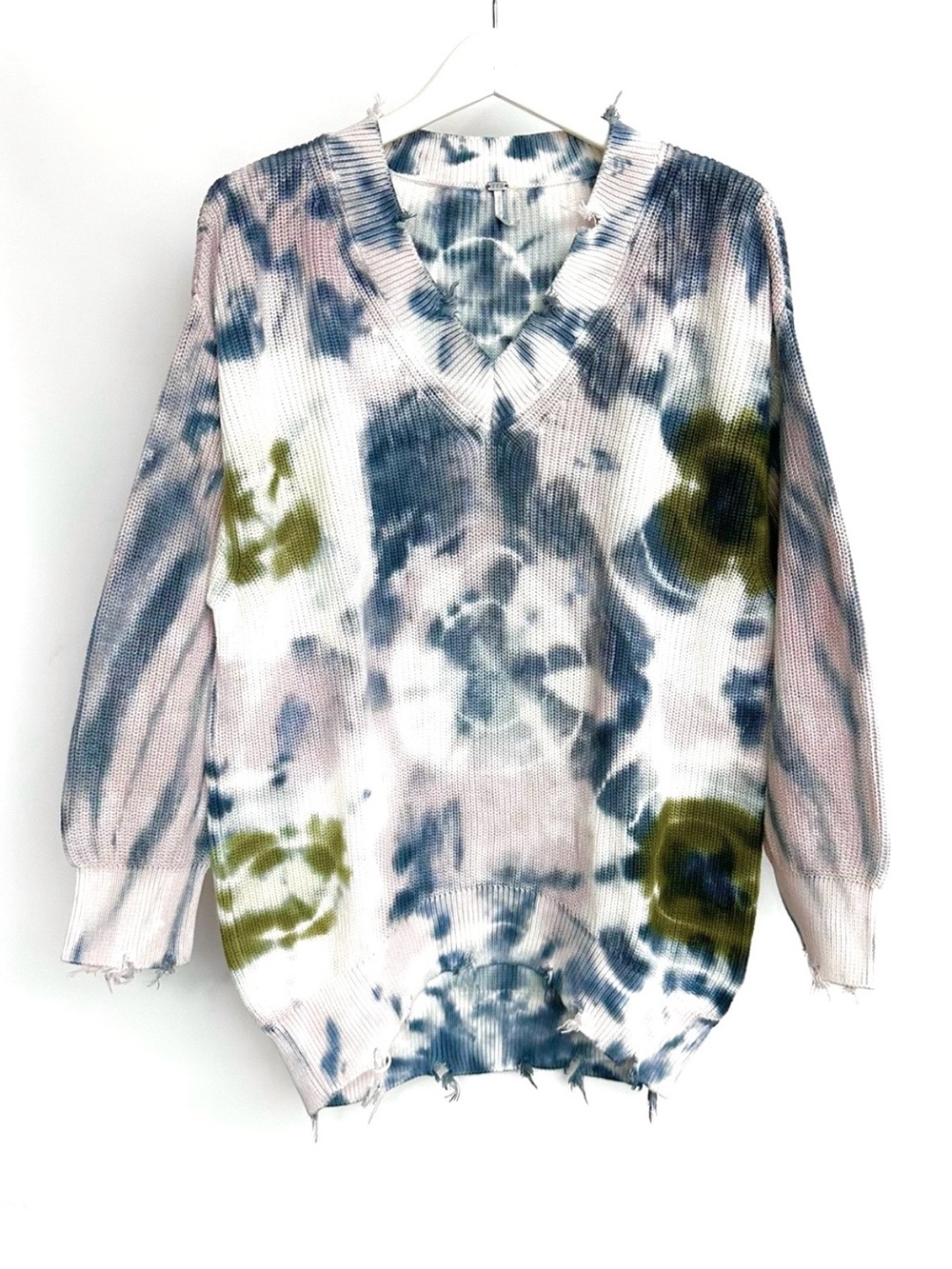 YFB V-Neck tie-dye Sweater